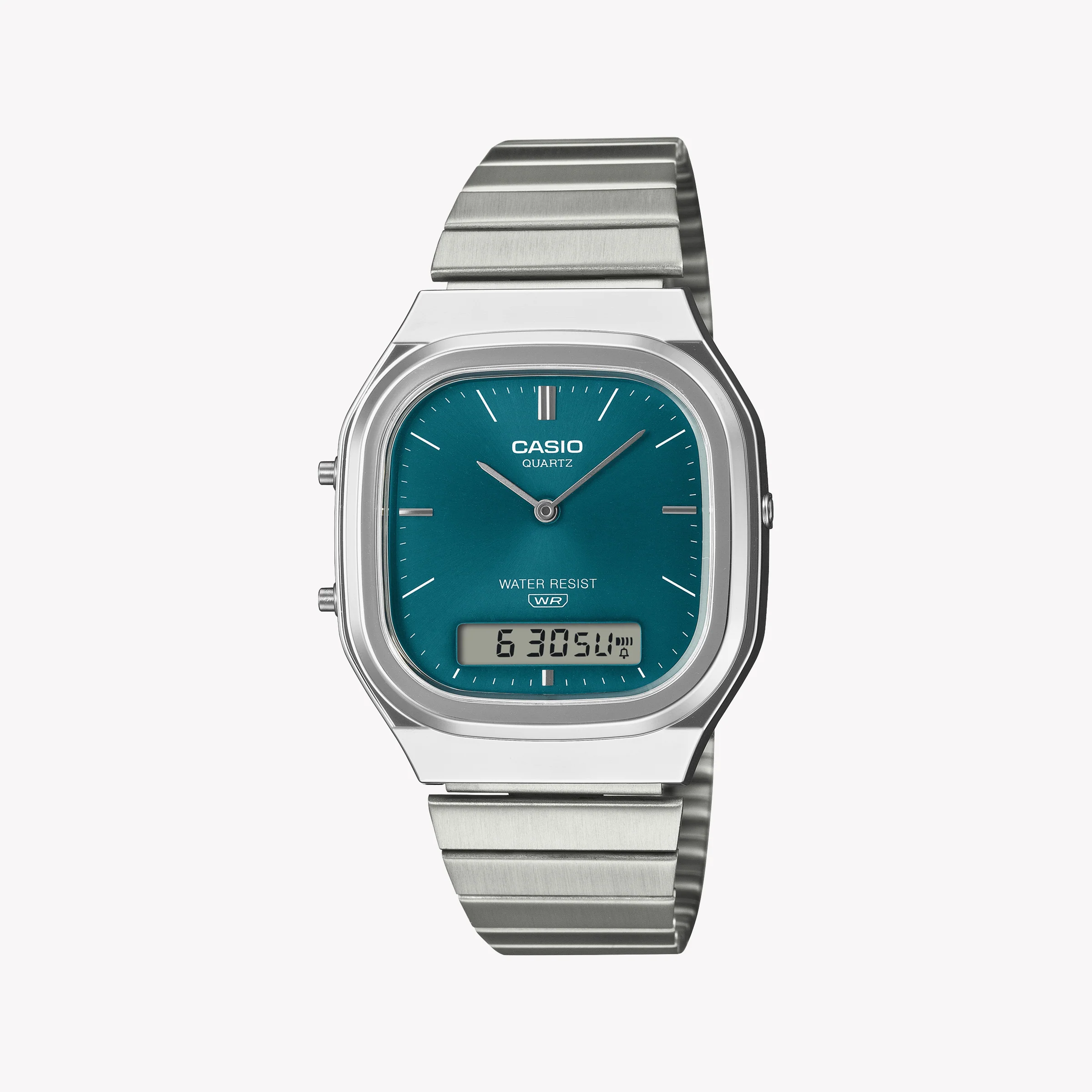 CASIO Women's Silver/Blue Quartz Watch | AQ-240E-3AEF – i-watch