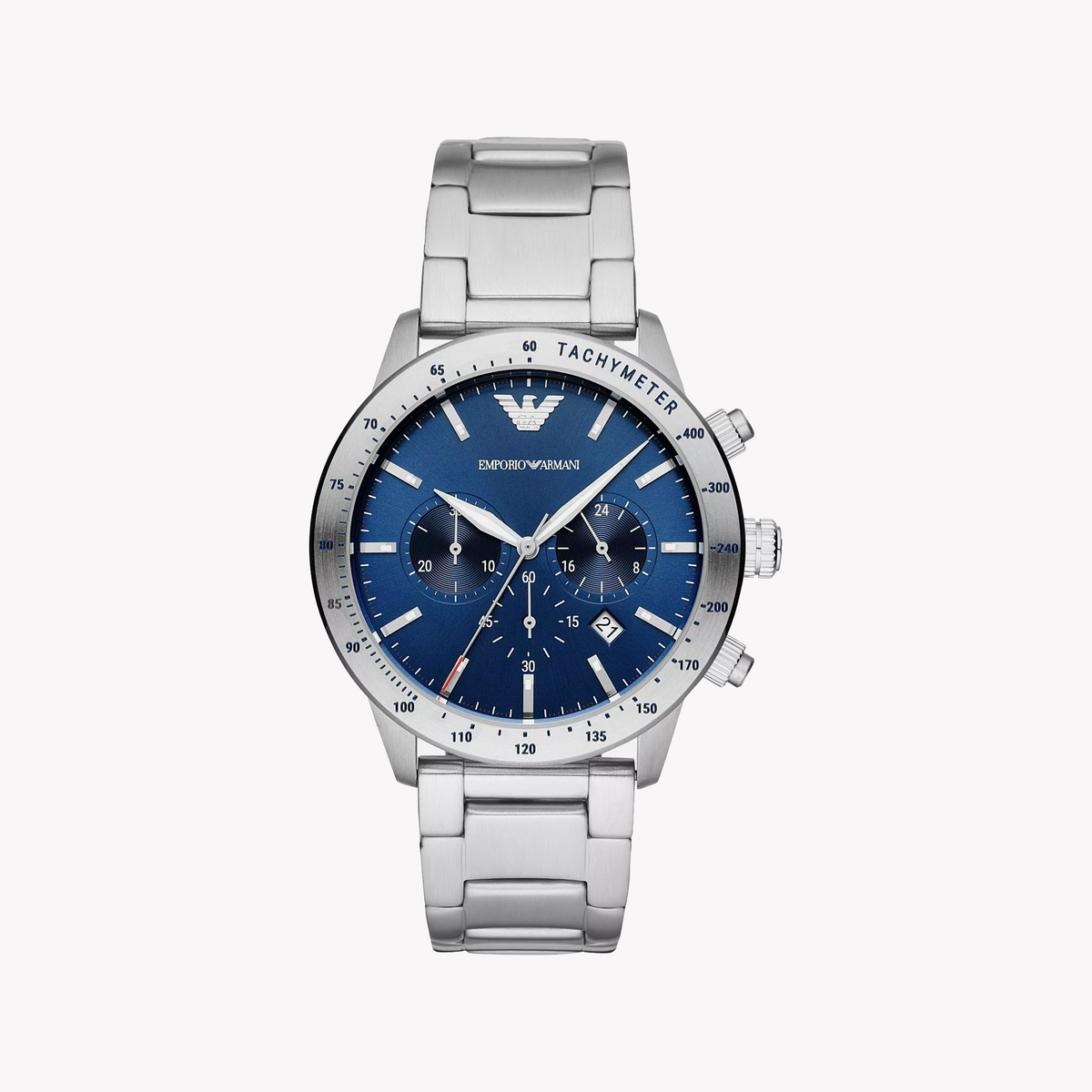 Emporio Armani Men's Silver/Blue Watch | Ar11306