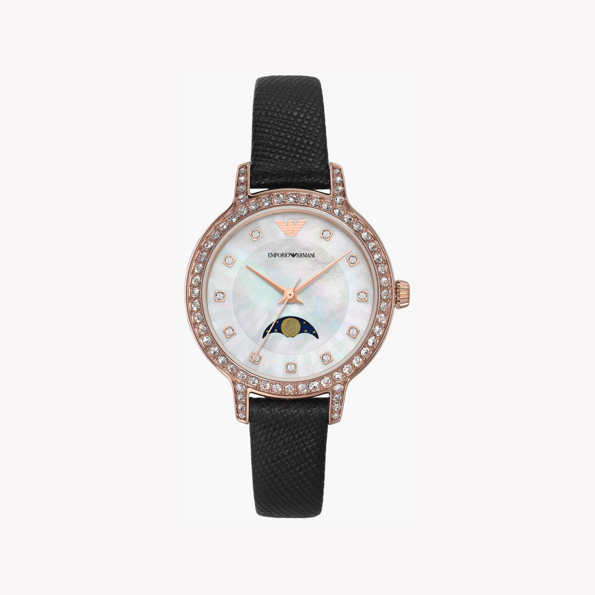 Emporio Armani Women's Rose Gold, Black | Ar11514