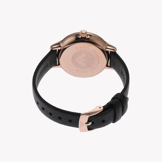 Emporio Armani Women's Rose Gold, Black | Ar11514