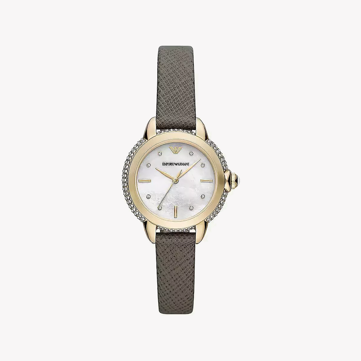 Emporio Armani Women's Gold/White Quartz Watch | Ar11526