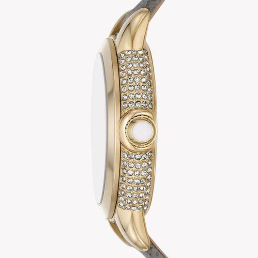 Emporio Armani Women's Gold/White Quartz Watch | Ar11526