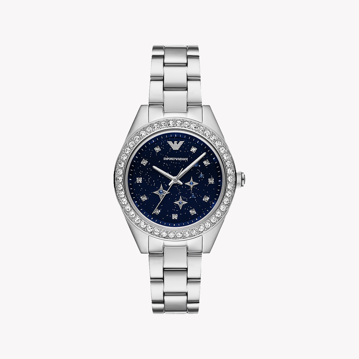 Emporio Armani AR11628 - Modern Blue Dial Stainless Steel Watch-i-Watch