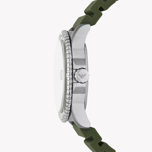 Emporio Armani Men's Silver/Green Watch | Ar11638