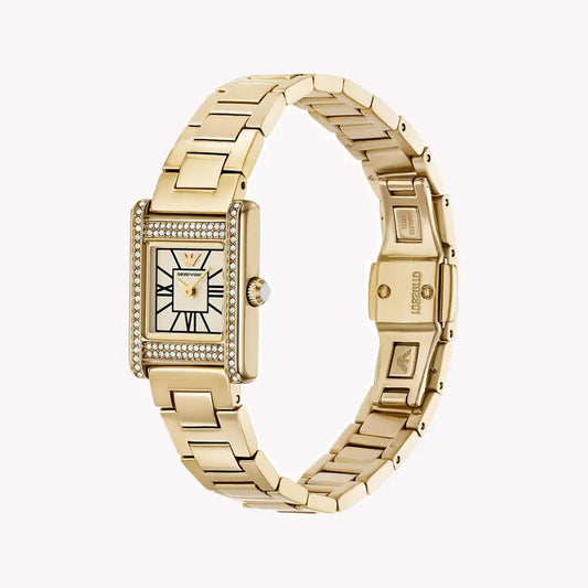 Emporio Armani Women's Gold Watch, Multicolor Dial | Ar11663