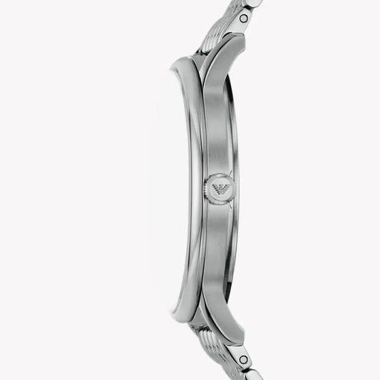 Emporio Armani Men's Silver Watch, Blue Dial | Ar11674