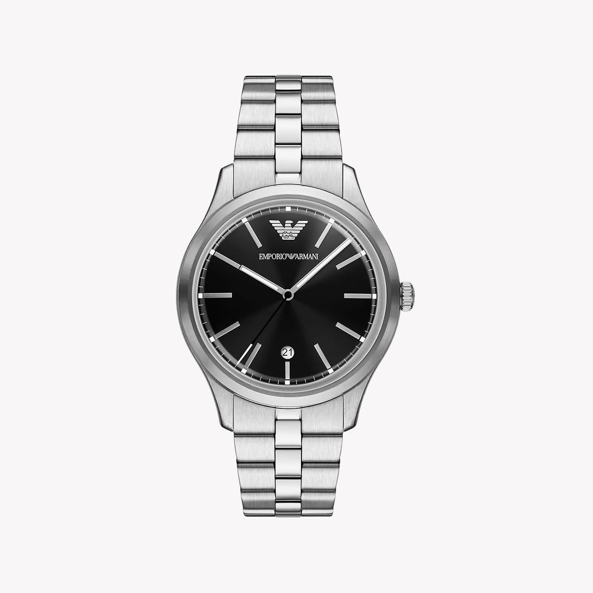 Emporio Armani Men's Stainless Steel Black Dial Watch AR11732
