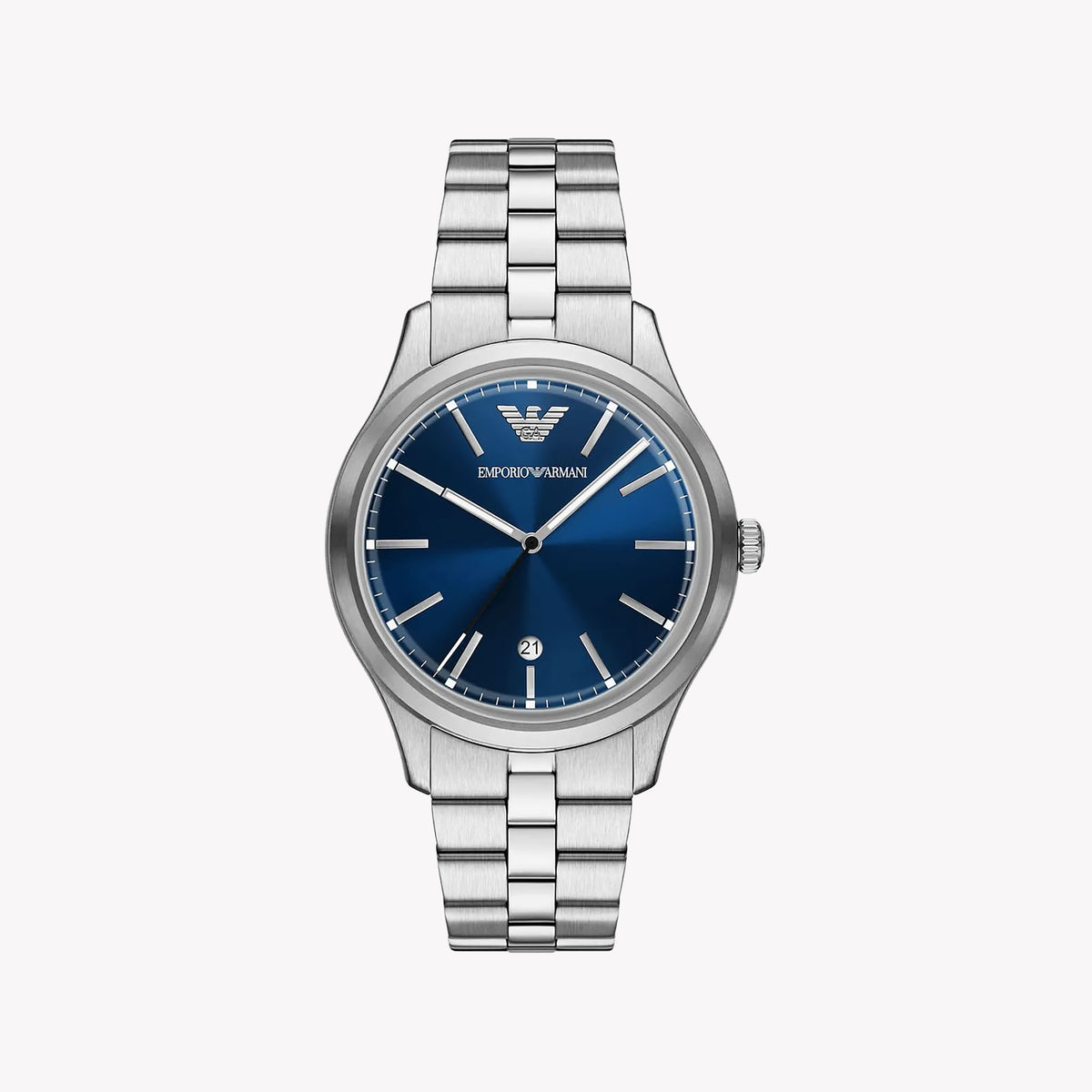 Emporio Armani Men's Stainless Steel Blue Dial Watch AR11733