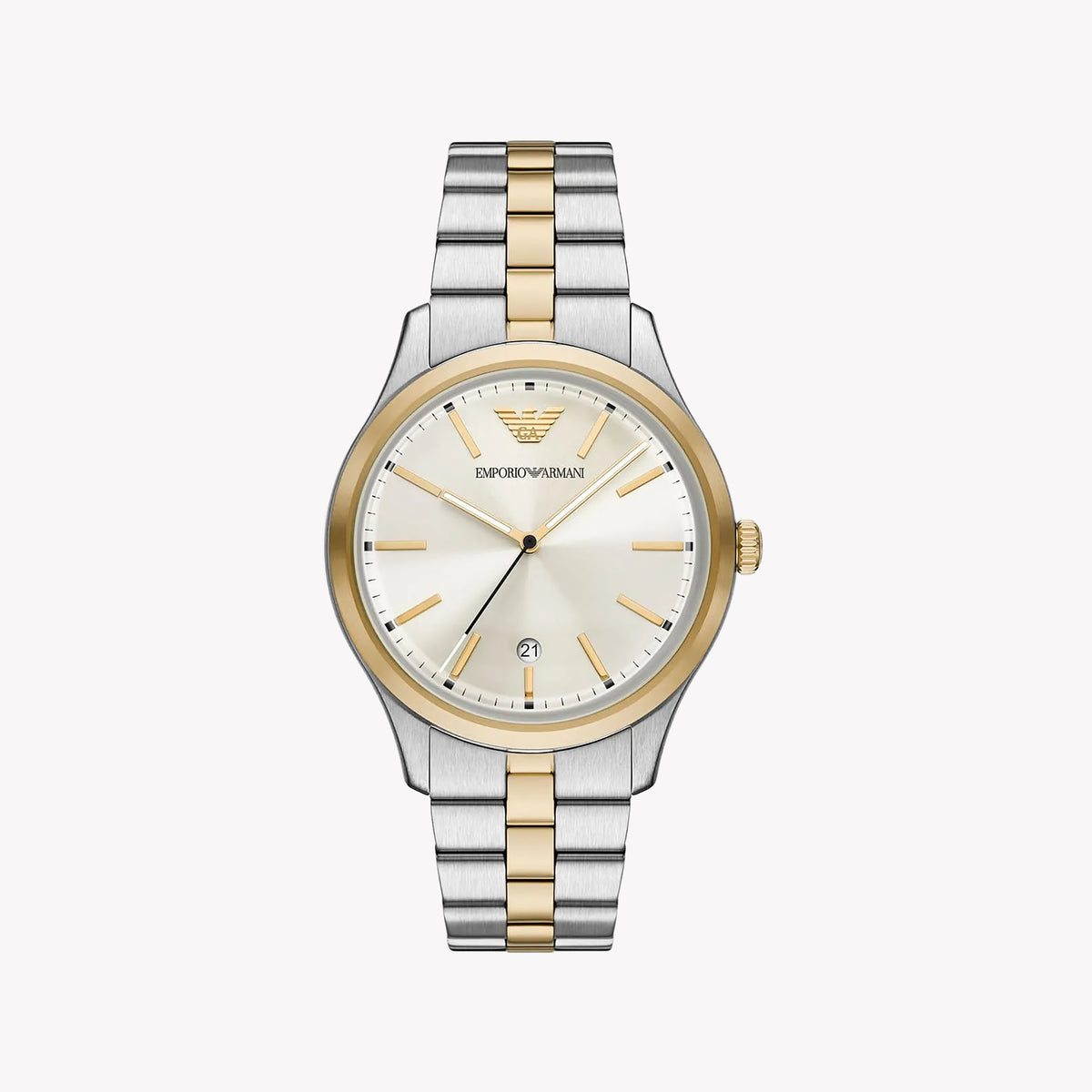 EMPORIO ARMANI Men's Stainless Steel Silver & Gold Watch | AR11735