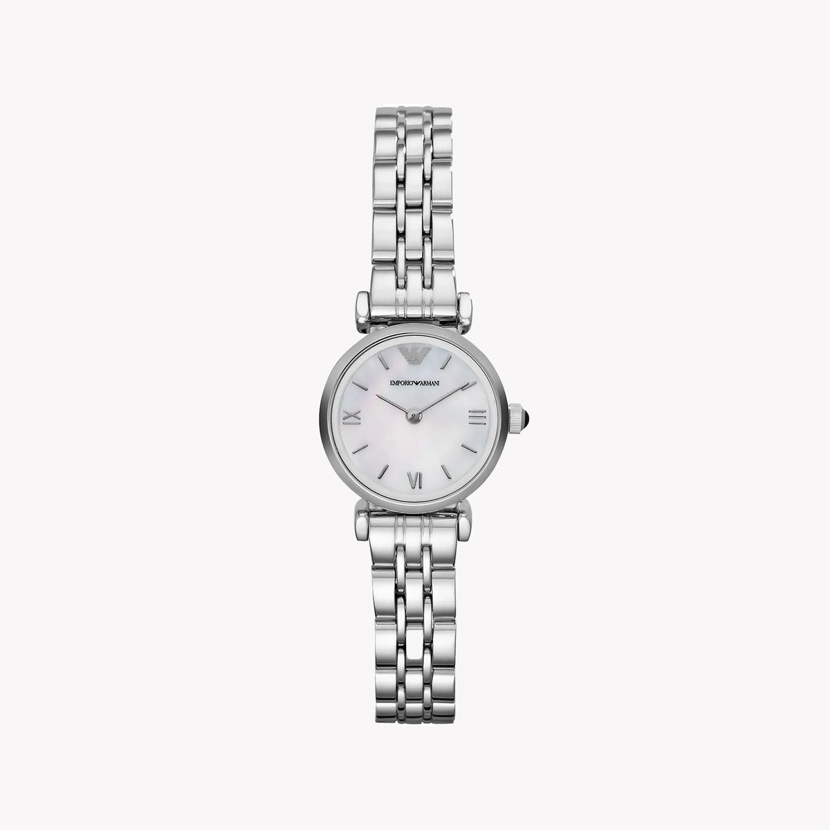 Emporio Armani Women's Stainless Steel Watch, White Mother-of-Pearl | AR1763