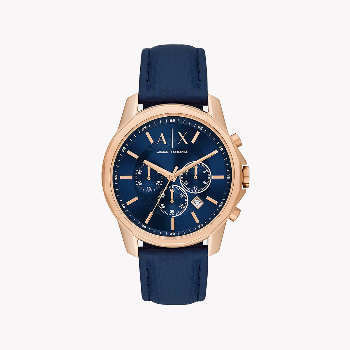 A|X Armani Exchange Men's Rose Gold, Blue Watch | Ax1723