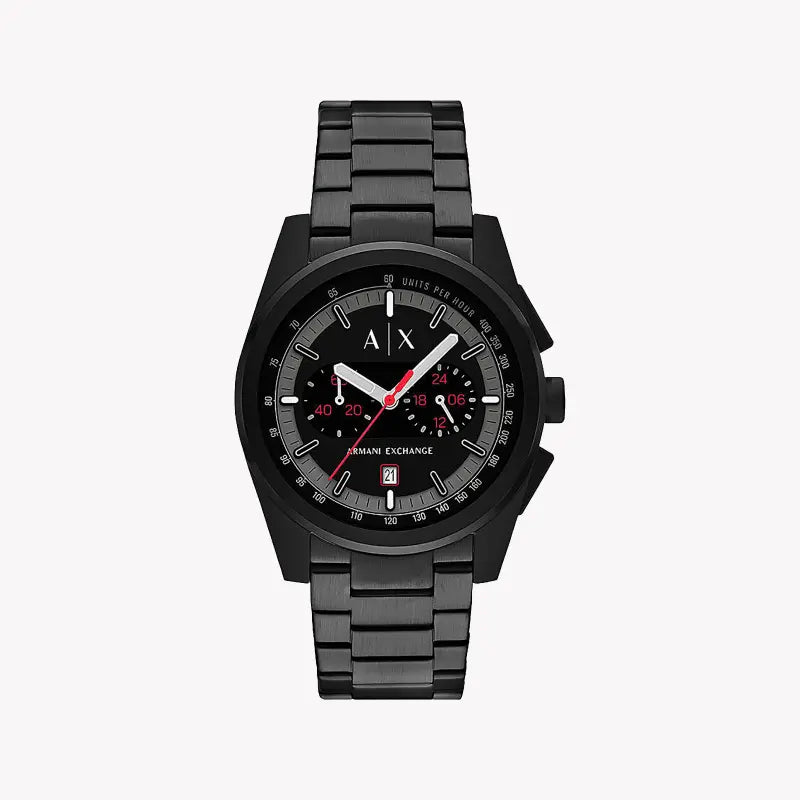 A|X Armani Exchange Men's Black Stainless Steel Watch | Ax2864