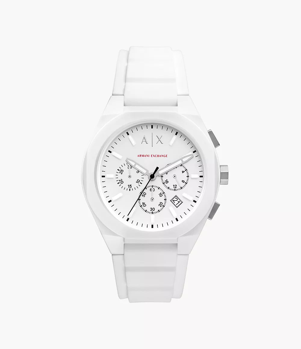 A|X Armani Exchange Men's White Nylon Watch | Ax4160