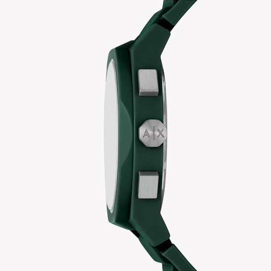 A|X Men's Dark Green Silicone Watch | Ax4163