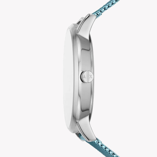 A|X Armani Women's Silver/Blue Watch | Ax5599