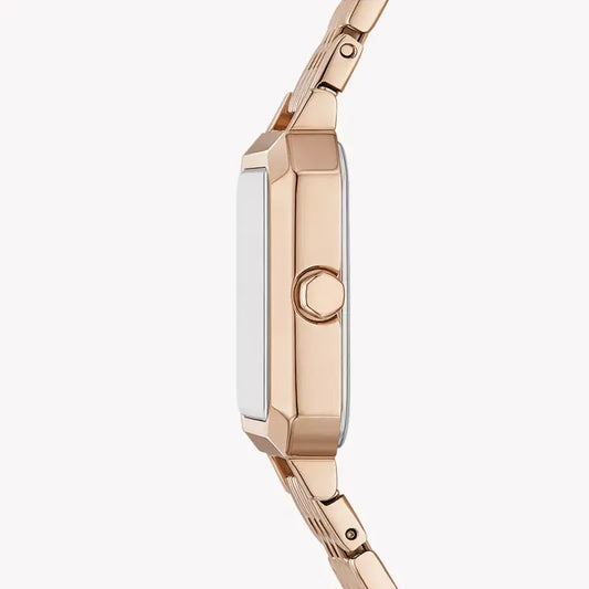 Chic Radiance Women's Rose Gold Watch, Silver Dial | Ax7164set