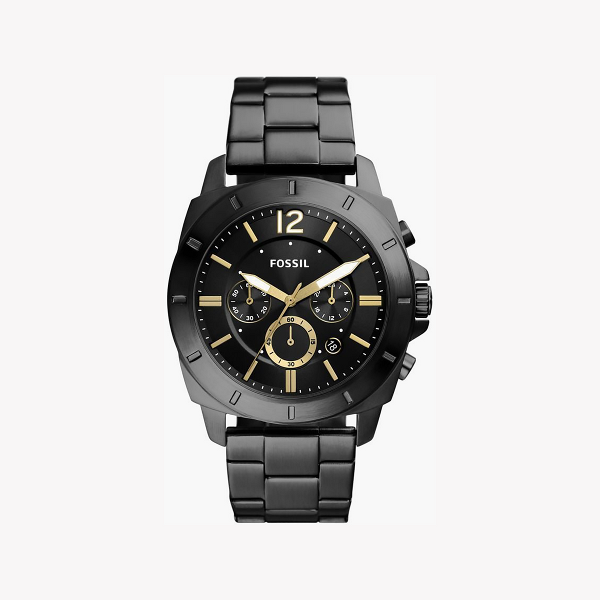 Fossil Men's Black Stainless Steel Watch | Bq2818