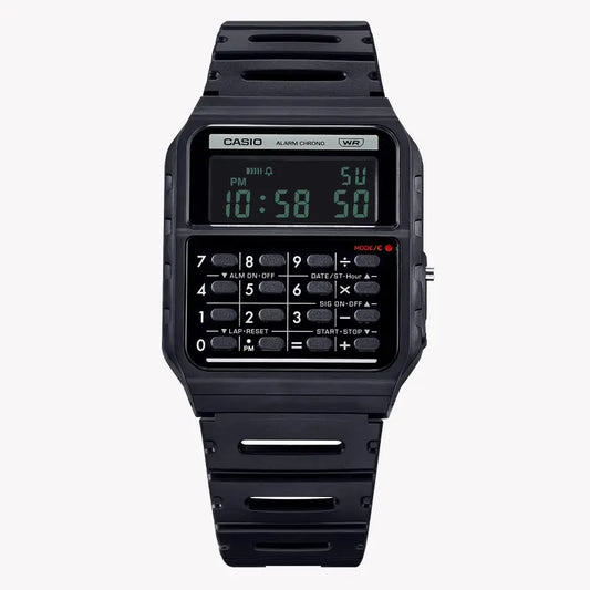 Casio Unisex Black Rubber Watch, Digital Dial | Ca-53wb-1bef