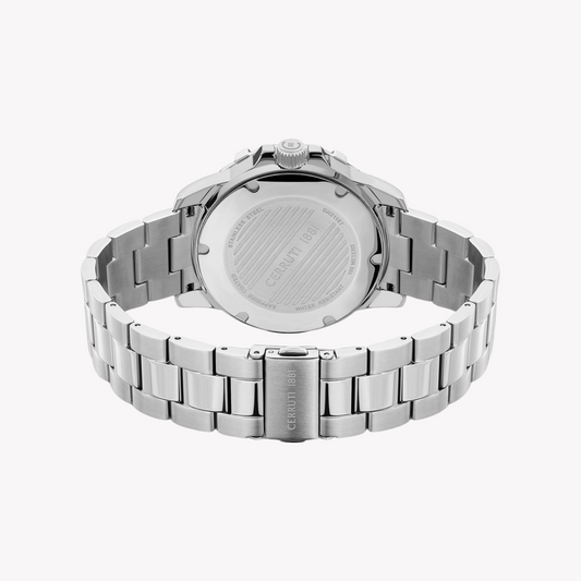 Cerruti 1881 Men's Silver Stainless Steel, Dark Blue | Ciwgh2116702