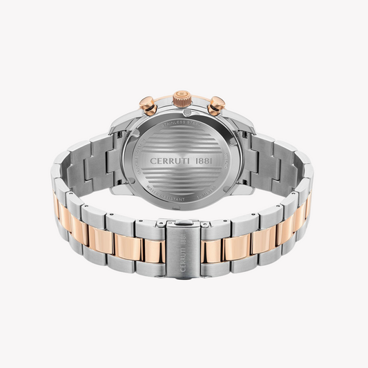 Cerruti 1881 Men's Silver/Rose Gold Quartz Watch | Ciwgk2116602