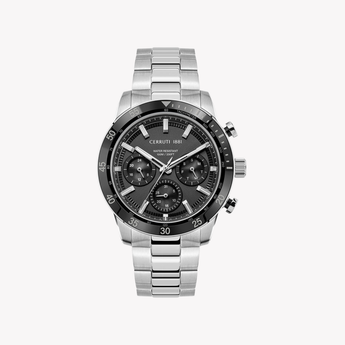 Cerruti 1881 Men's Stainless Steel Watch, Black Dial | Ciwgk2116603