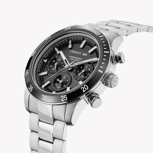 Cerruti 1881 Men's Stainless Steel Watch, Black Dial | Ciwgk2116603