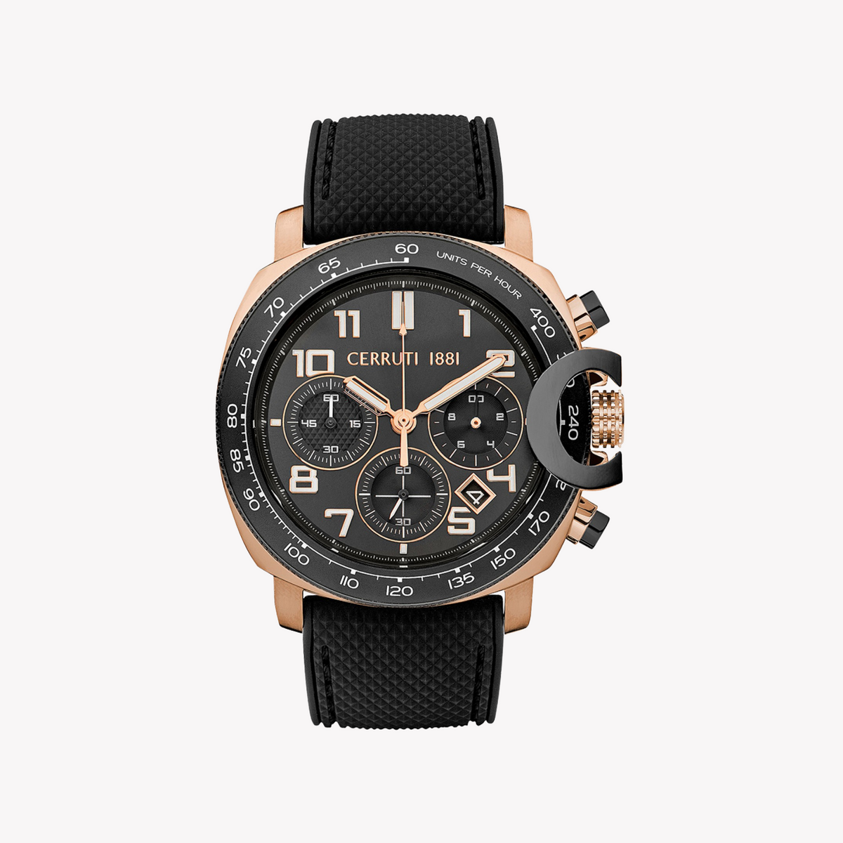 Cerruti 1881 Men's Rose Gold & Black Watch | Ciwgo2206802