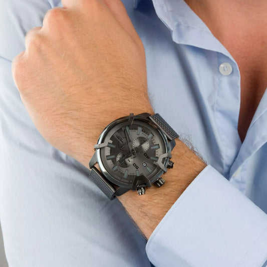 Diesel Men's Grey Stainless Steel Watch | Dz4536