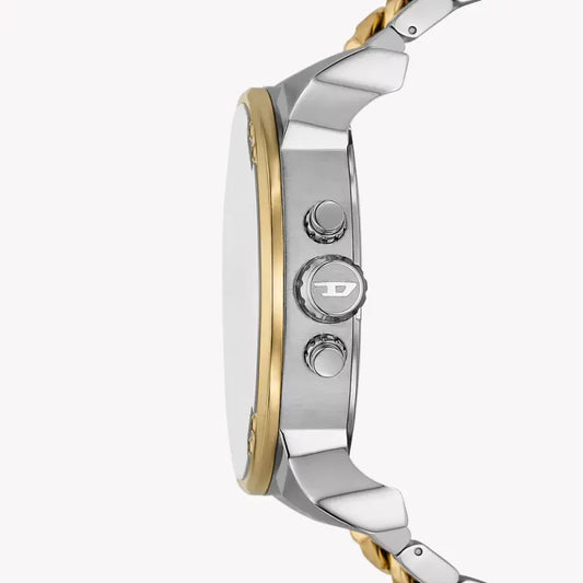 Diesel Men's Silver & Gold Watch, Stainless Steel | Dz7486
