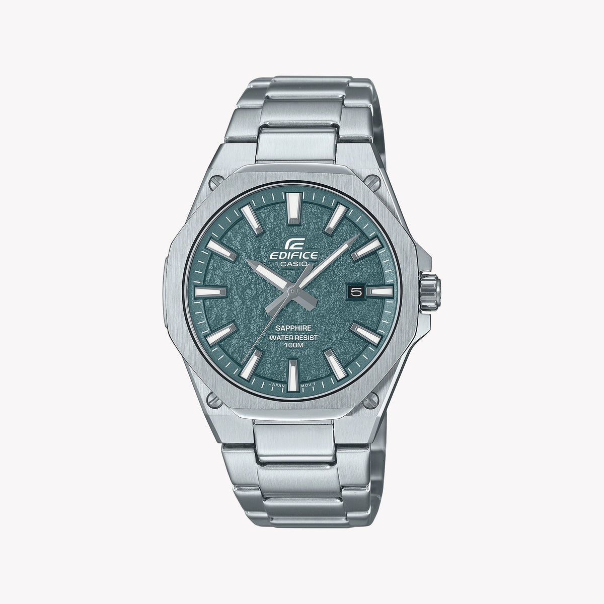 CASIO Men's Stainless Steel Green Dial Watch | EFR-S108DE-3AVUEF