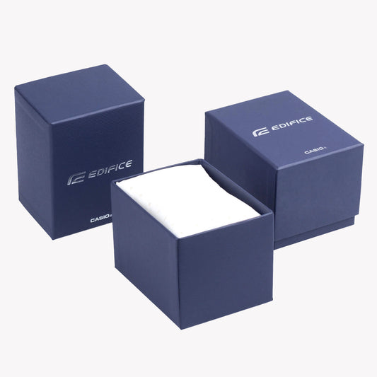 Casio Men's Rose Gold/Black Leather Watch | Edifice Efv-610ecl-1auef