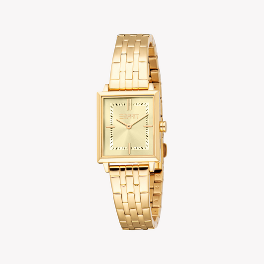Esprit Women's Gold Stainless Steel Watch | Es1l499m0035