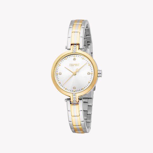 Esprit Women's Silver/Gold Watch | Model Es1l502m0055