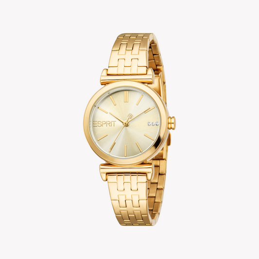 Esprit Women's Gold Stainless Steel Watch | Es1l505m0045