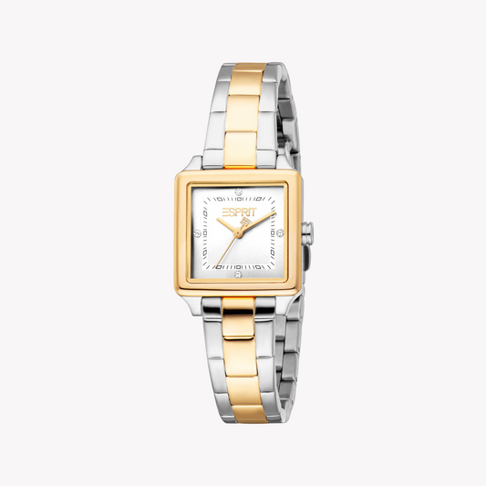 Esprit Women's Silver & Gold Stainless Steel Watch | Es1l511m0065