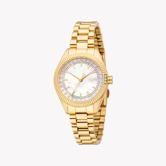 Esprit Women's Gold Stainless Steel Watch | Es1l515m0045
