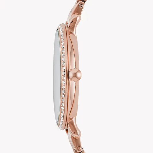 Fossil Women's Rose Gold Watch, Stainless Steel | Es3546