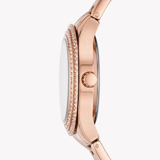 Fossil Women's Rose Gold Watch, Stainless Steel | Es5136
