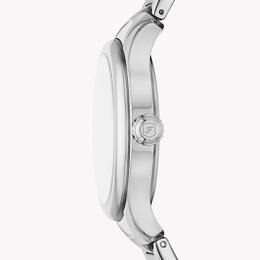 Fossil Women's Silver Stainless Steel Watch, Silver Dial | Es5393