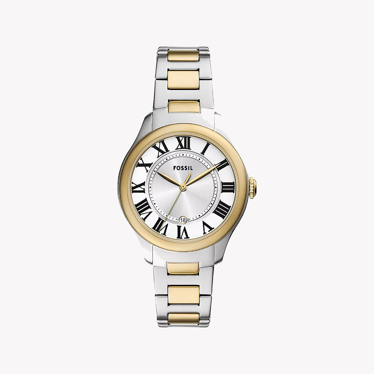 Fossil Women's Silver & Gold Watch, Stainless Steel | Es5396