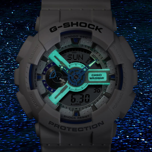 Casio G-Shock Men's White Resin Watch | Ga-110hds-7aer