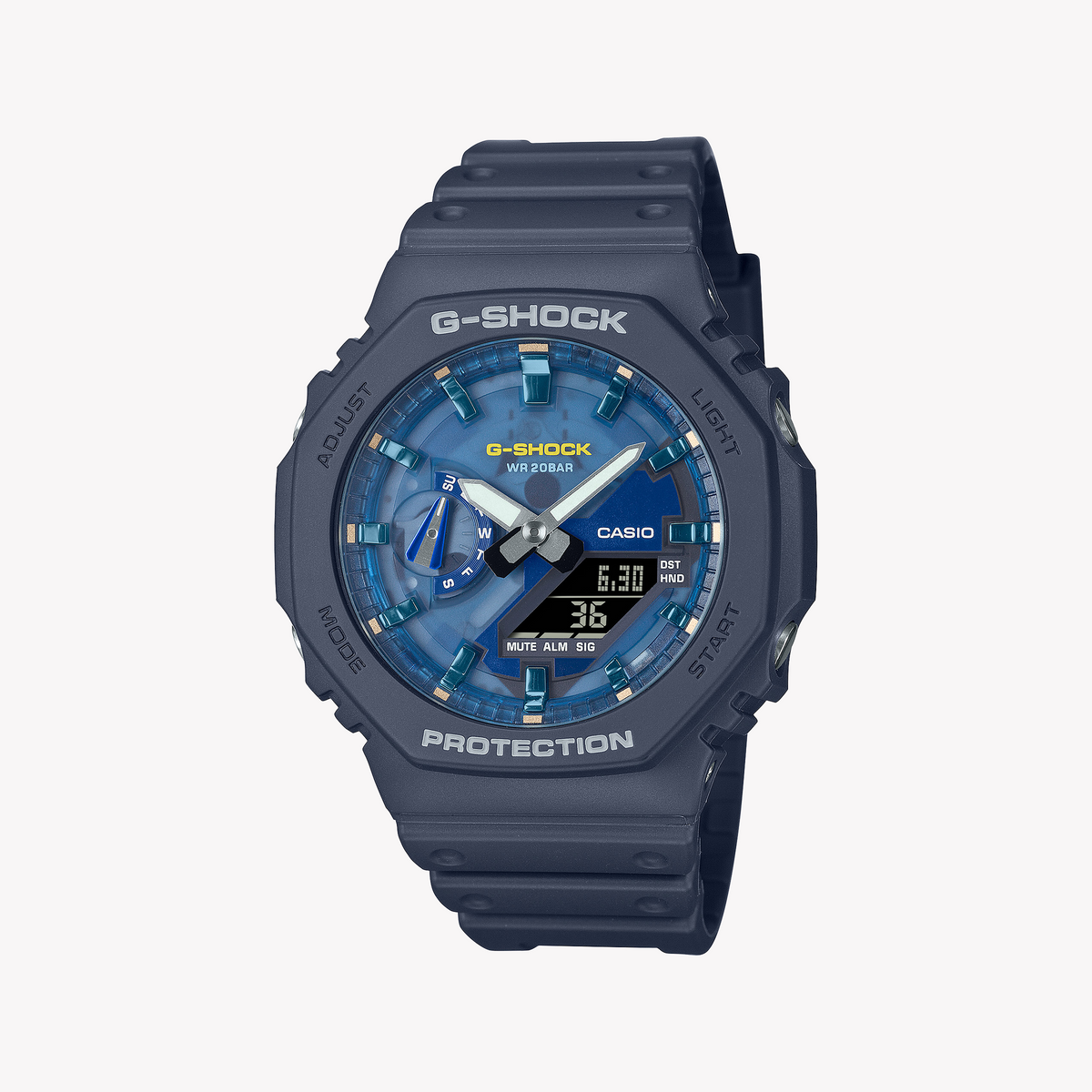 Casio G-Shock Men's Blue Resin Watch | Ga-2100as-2aer
