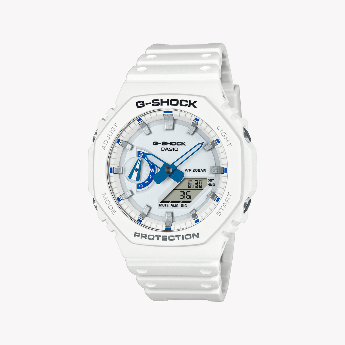 Casio G-Shock Men's White Resin Watch | Ga-2100hds-7aer