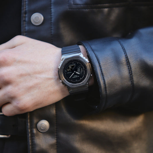 Casio Men's Resin/Black, Grey | Gm-2100bb-1aer