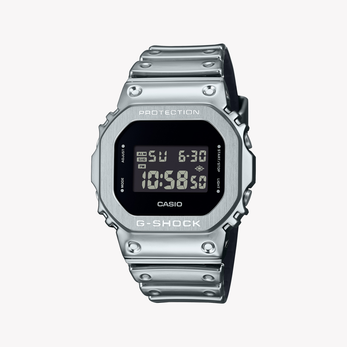 Casio Men's Silver Stainless Steel Watch | Gm-5600ym-8er