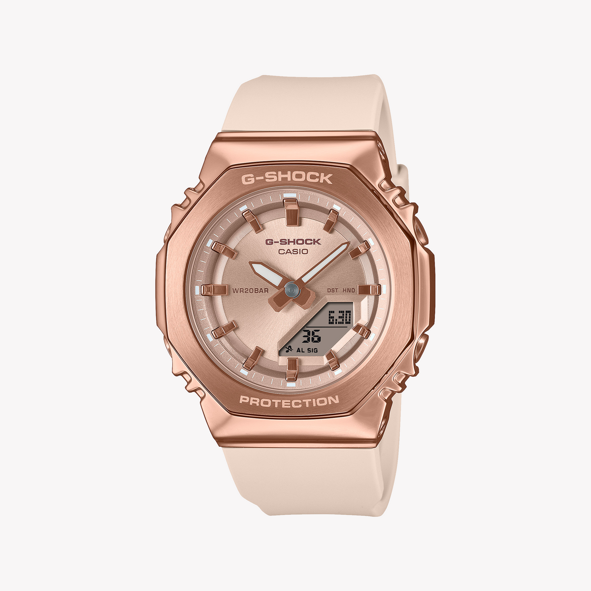 Casio Women's Rose Gold/Beige Watch | Gm-S2110pg-4aer