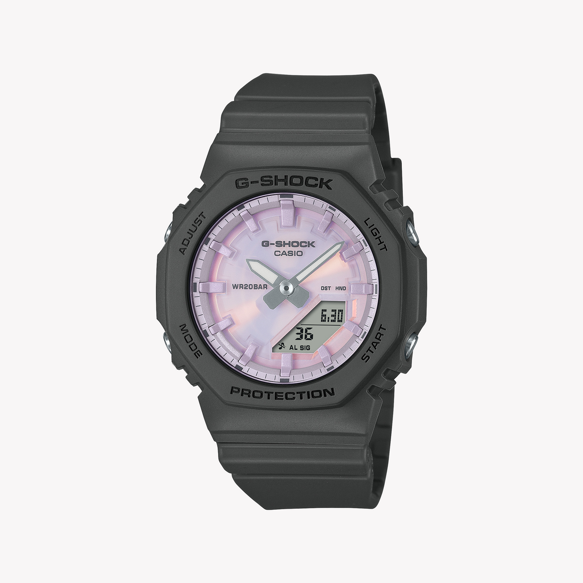 CASIO G-SHOCK Women's Resin/Dark Grey, Purple | GMA-P2100PC-1AER