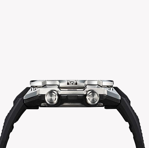 Casio G-Shock Men's Silver & Black Watch, Resin & Stainless Steel | Gst-B400-1aer