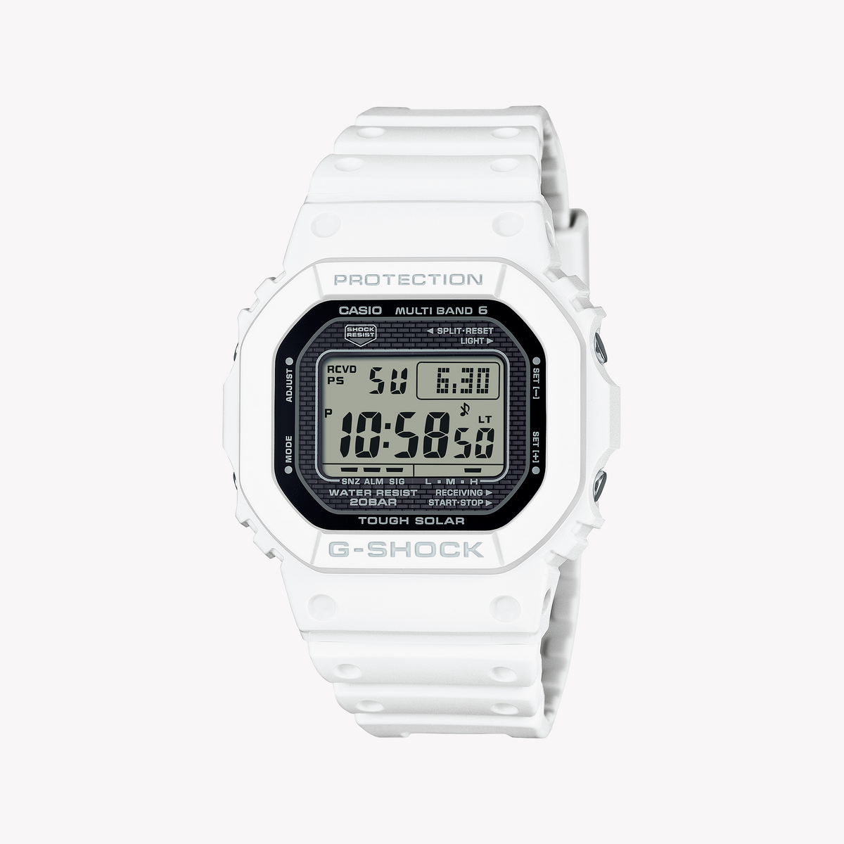 Casio Men's White Stainless Steel Watch | Gw-5000hs-7er