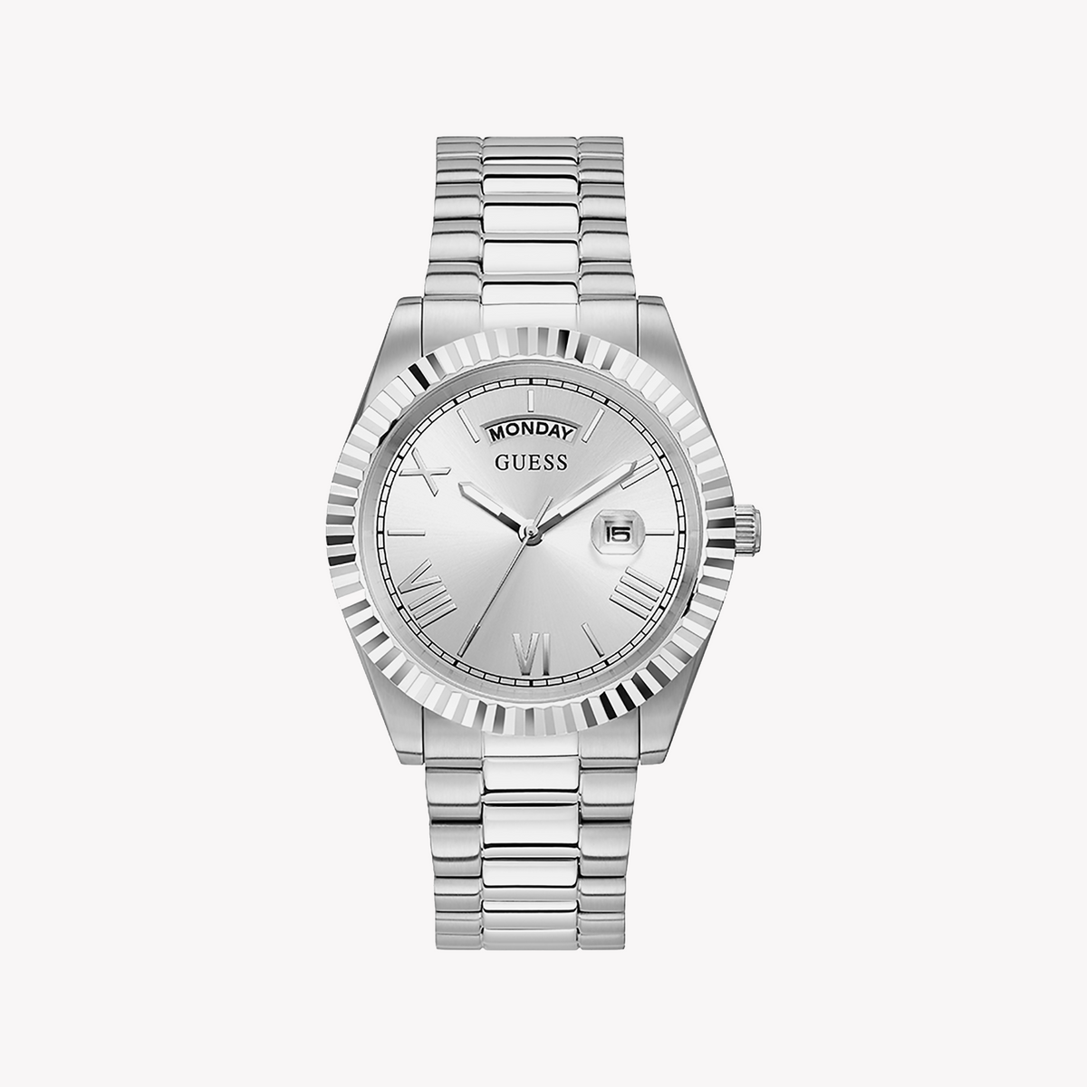 Guess Men's Silver Stainless Steel Watch | Gw0265g6